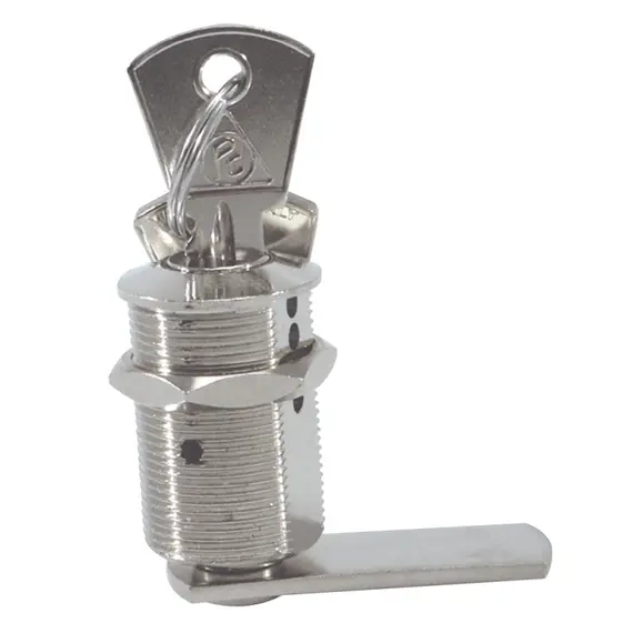 Cylindre en laiton chromé Version à une clé seulement diamètre 22mm - 15mm, Hauteur, mm: 15