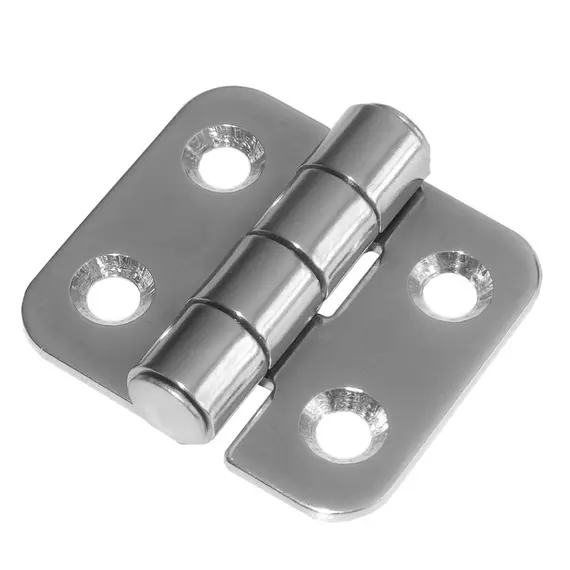 Charnière en acier inoxydable poli miroir - 38x42mm