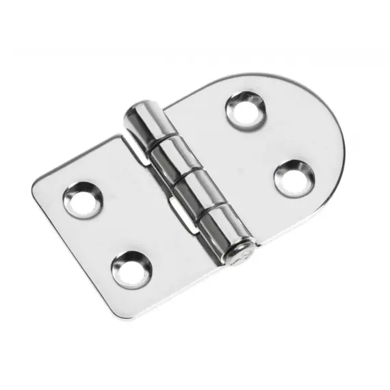 Charnière en acier inoxydable poli miroir - 67x40mm