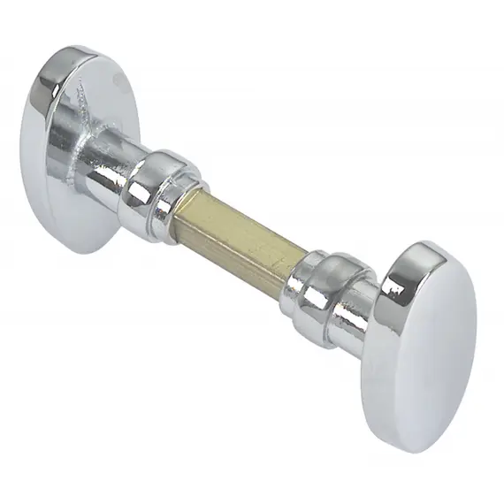 Knobs in chromed brass for locks - 26x51mm