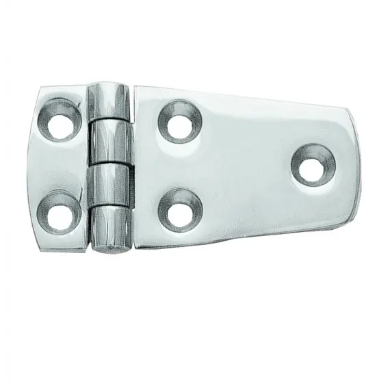 Mirror Polished S.S. Hexagonal Hinge - 57x38mm, Dimensions, mm: 57x38