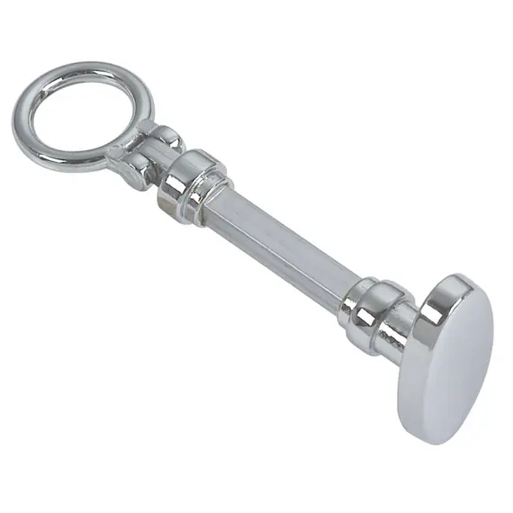 Knob/ring for locks in chromed brass - 26x51mm