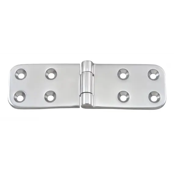 Charnière de trappe en acier inoxydable poli miroir - 165x51mm