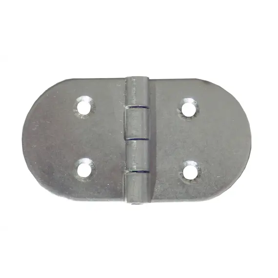 Charnière en acier inoxydable poli miroir - 75x40mm