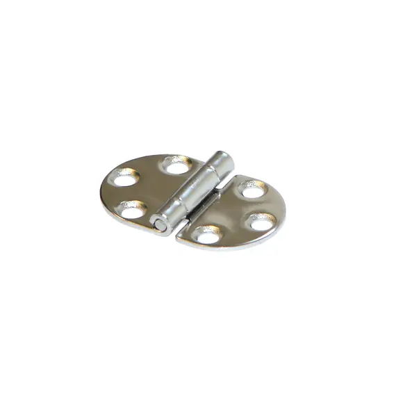 Charnière en acier inoxydable poli miroir - 48x30mm, Modèle: Standart