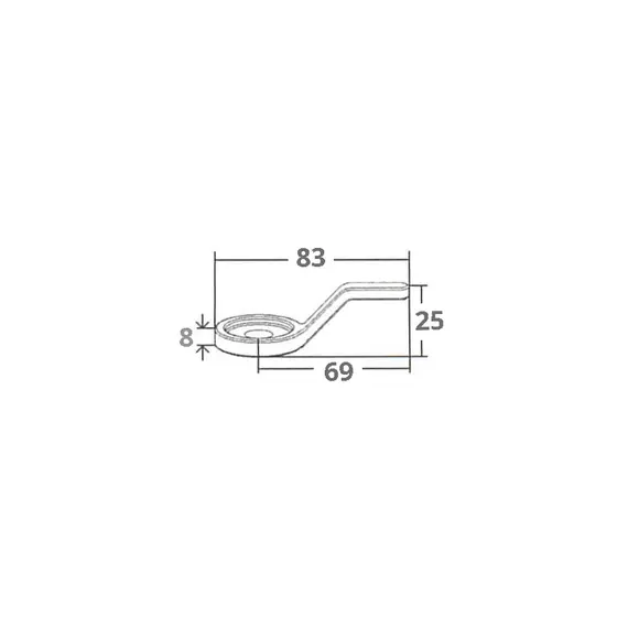 Spare closing system - 83x25mm, 2 image Spare closing system - 83x25mm, 2 image