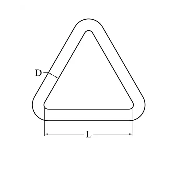 Triangle Ring - 6x40mm, Dimensions, mm: 6x40, 2 image Triangle Ring - 6x40mm, Dimensions, mm: 6x40, 2 image