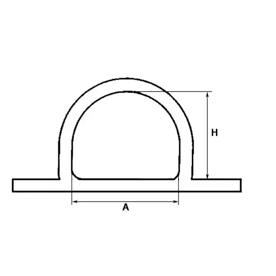 Pad Eye - 80x26mm, Dimensions, mm: 80x26, 2 image Pad Eye - 80x26mm, Dimensions, mm: 80x26, 2 image