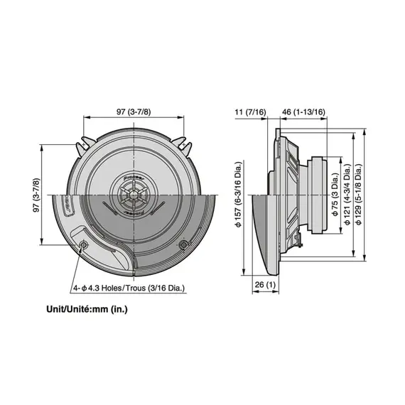 Haut-parleurs coaxiaux TS-G1302I - 130W, 2 image Haut-parleurs coaxiaux TS-G1302I - 130W, 2 image