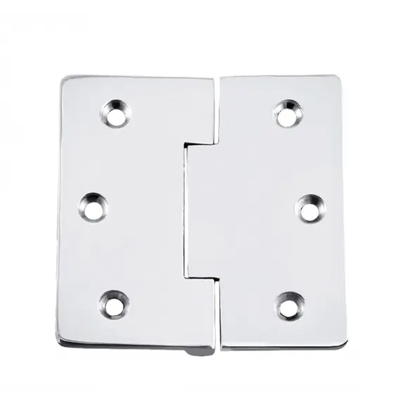 Charnière en acier inoxydable poli miroir - 127x127mm