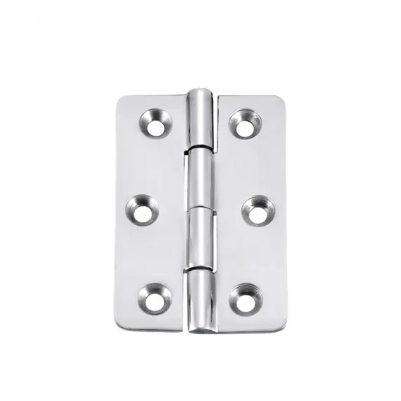 Charnière en acier inoxydable poli miroir - 50x76,5mm