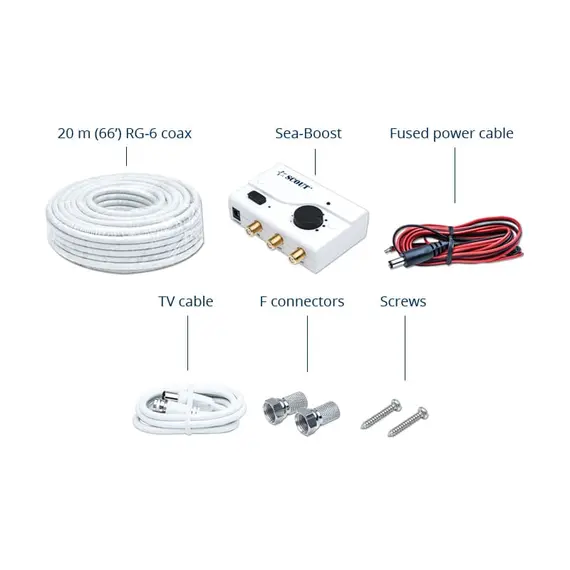 Antenne TV/FM pour bateau - Blanc, Couleur: White, 3 image Antenne TV/FM pour bateau - Blanc, Couleur: White, 3 image