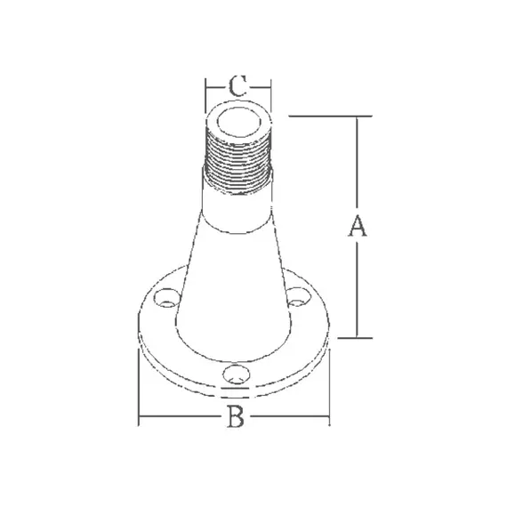 High Profile Stainless Steel Fixed Base - 102cm, 2 image High Profile Stainless Steel Fixed Base - 102cm, 2 image