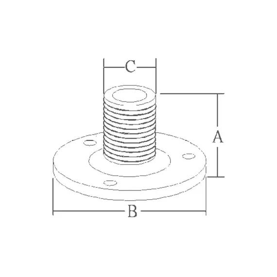 Low Profile Nylon Fixed Base - 32mm, 2 image Low Profile Nylon Fixed Base - 32mm, 2 image