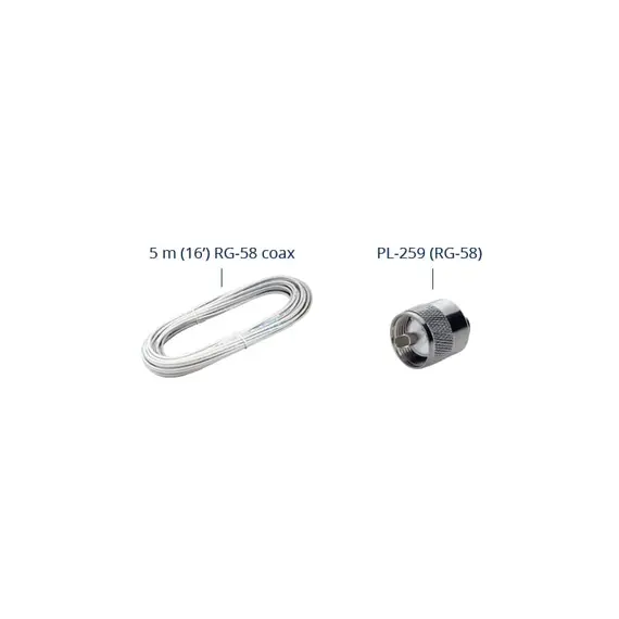 VHF Antenna KS-10 - White - 22cm, 4 image VHF Antenna KS-10 - White - 22cm, 4 image