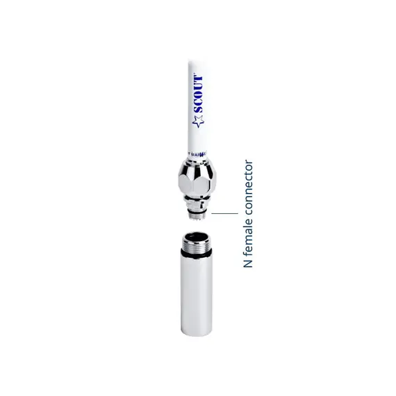 VHF Antenna KS-50 - White - 150cm, 2 image VHF Antenna KS-50 - White - 150cm, 2 image