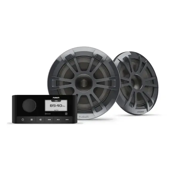 Fusion® MS-RA60 Stereo with EL Sports EL-FL651SPG Speakers Kit