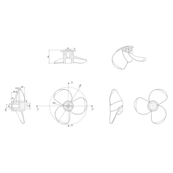 Hélice pour Volt Efoil, 5 image Hélice pour Volt Efoil, 5 image