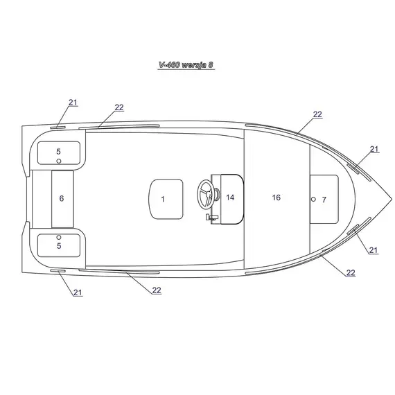 Boat Viking 460 V, 51 image Boat Viking 460 V, 51 image