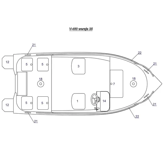 Boat Viking 460 V, 64 image Boat Viking 460 V, 64 image