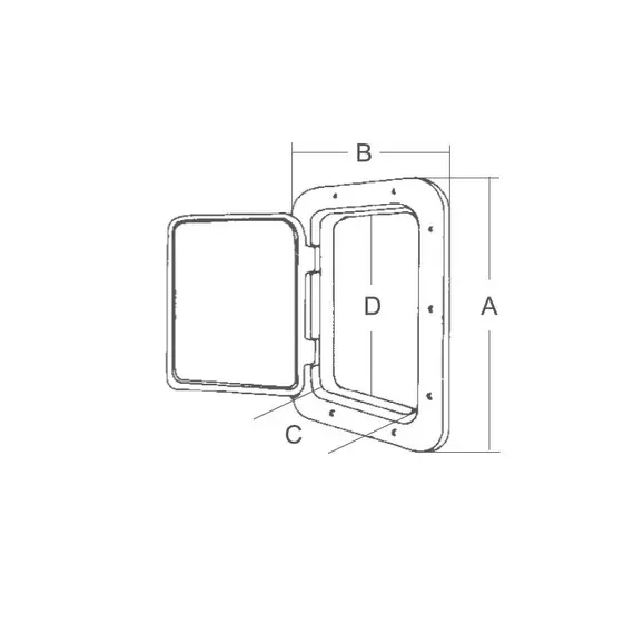 Trappe - 520x470mm, 2 image Trappe - 520x470mm, 2 image