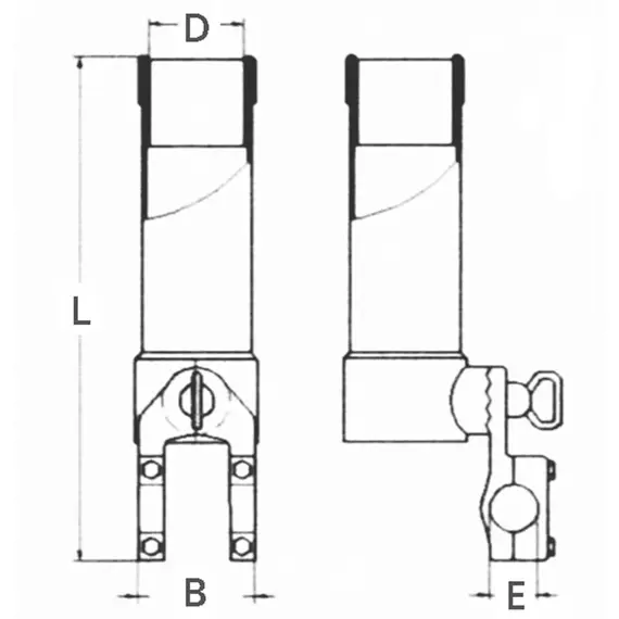 Adjustable rod holder, 2 image Adjustable rod holder, 2 image