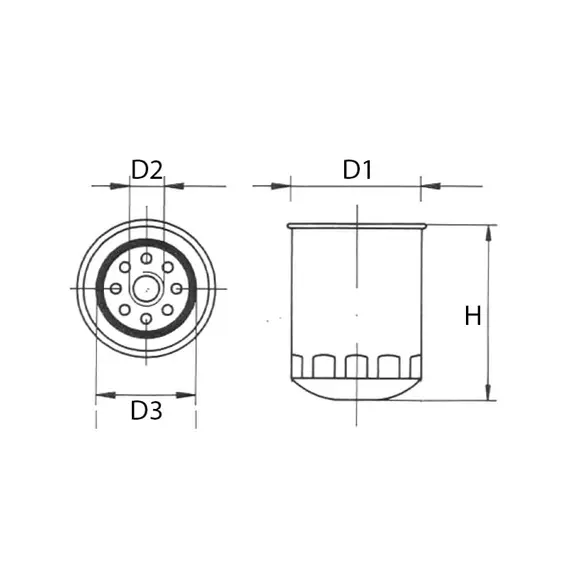 Oil Filter for Yanmar Engine - Ref. 119770-90620, 2 image