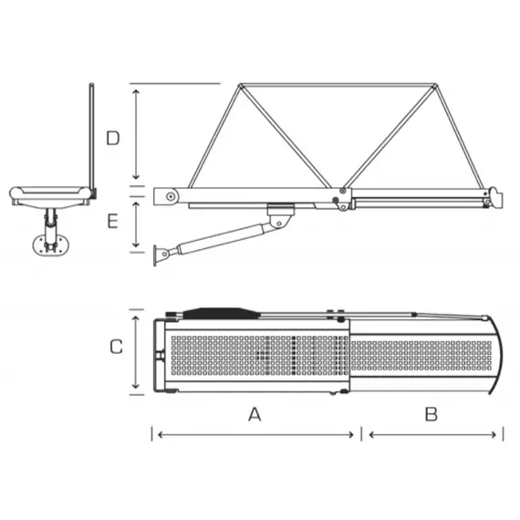 Passerelle hydraulique télescopique ANTARES 27 - 24V, Tension, V CC: 24, Longueur, mm: 2700, 2 image Passerelle hydraulique télescopique ANTARES 27 - 24V, Tension, V CC: 24, Longueur, mm: 2700, 2 image