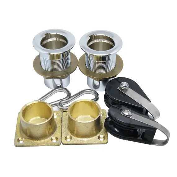 Pair of Stainless Steel Davits - Ø40mm, Tube diameter, mm: 40, 2 image Pair of Stainless Steel Davits - Ø40mm, Tube diameter, mm: 40, 2 image