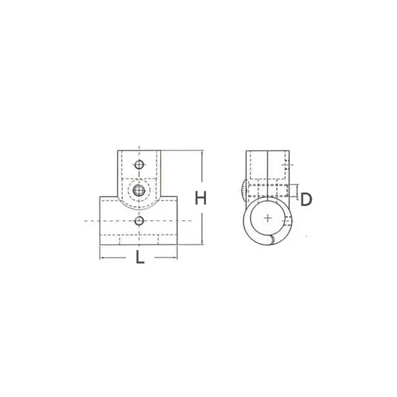 Opening Straight Tee 90 degrees - diameter 25mm, Diameter, mm: 25, 2 image Opening Straight Tee 90 degrees - diameter 25mm, Diameter, mm: 25, 2 image