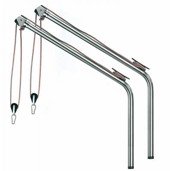 Pair of Stainless Steel Davits - Ø40mm, Tube diameter, mm: 40
