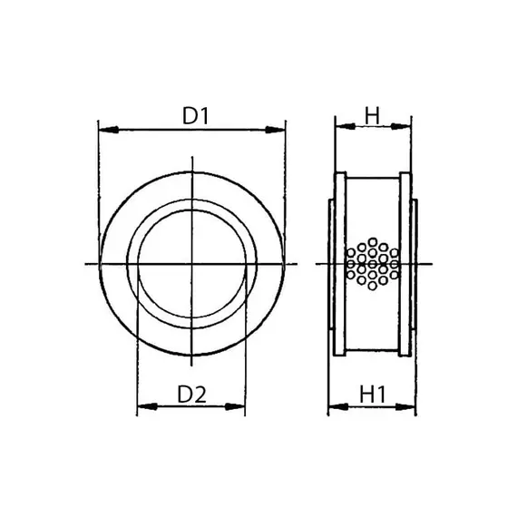 Air Filter for Volvo Penta Engine - Ref. 858488, 2 image Air Filter for Volvo Penta Engine - Ref. 858488, 2 image