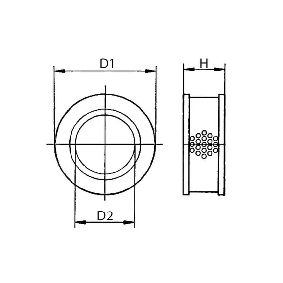 Air Filter for Yanmar Engine - Ref. 119593-18880, 2 image Air Filter for Yanmar Engine - Ref. 119593-18880, 2 image