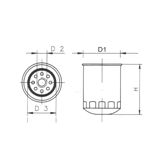 Oil Filter for Mercury/Honda/Vetus/Yamaha Engine - Ref. STM0051, 2 image