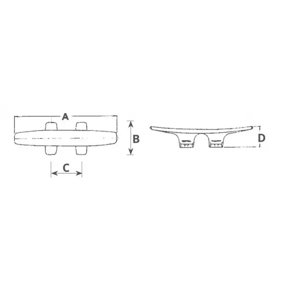 Cleat - 145mm, Length, mm: 145, 2 image Cleat - 145mm, Length, mm: 145, 2 image