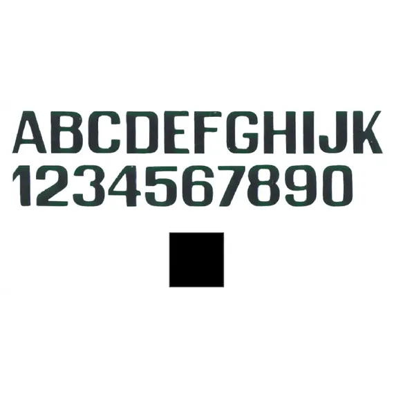 Lettre noire J - 100mm
