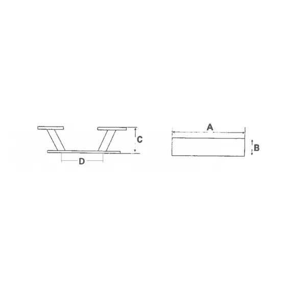 Taquet - 175mm, Longueur, mm: 175, 2 image Taquet - 175mm, Longueur, mm: 175, 2 image