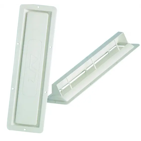 Grilles de ventilation à persiennes blanches en ABS - 420x120mm