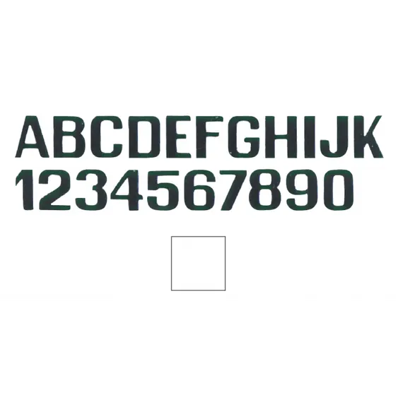 White letter M - 200mm