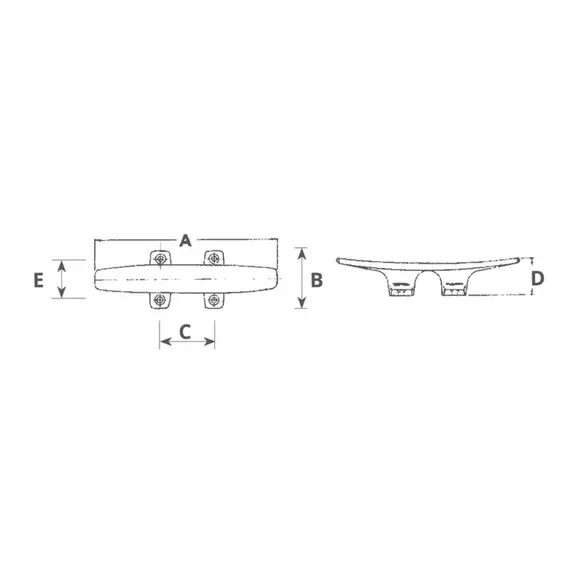 Cleat - 200mm, Length, mm: 200, 2 image Cleat - 200mm, Length, mm: 200, 2 image