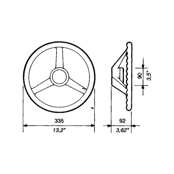 Steering Wheel V32 - 33.5cm - Black, 2 image Steering Wheel V32 - 33.5cm - Black, 2 image