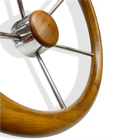 Roue de barre en teck T4CT - 40cm, 2 image Roue de barre en teck T4CT - 40cm, 2 image