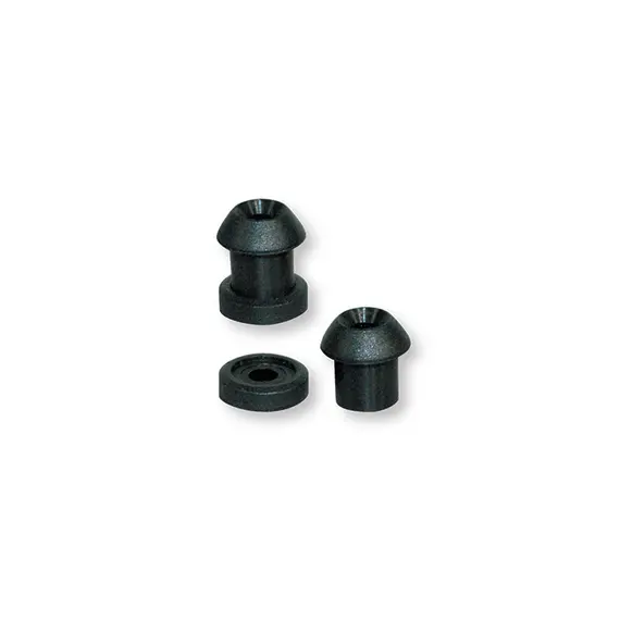 Bouton de laçage en nylon noir, Couleur: Black