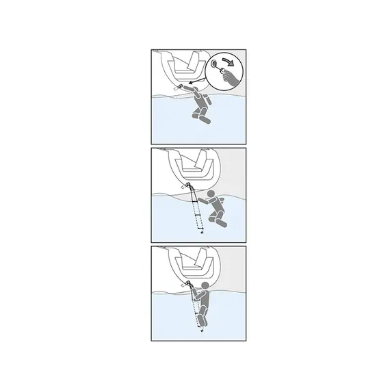 Échelle de sécurité encastrée 3 marches, 3 image Échelle de sécurité encastrée 3 marches, 3 image