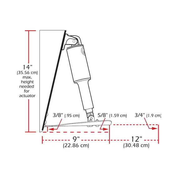 Standard Mount Trim Tab Kit - 229x457mm, Boat size, m: 6.6-9, 6 image Standard Mount Trim Tab Kit - 229x457mm, Boat size, m: 6.6-9, 6 image