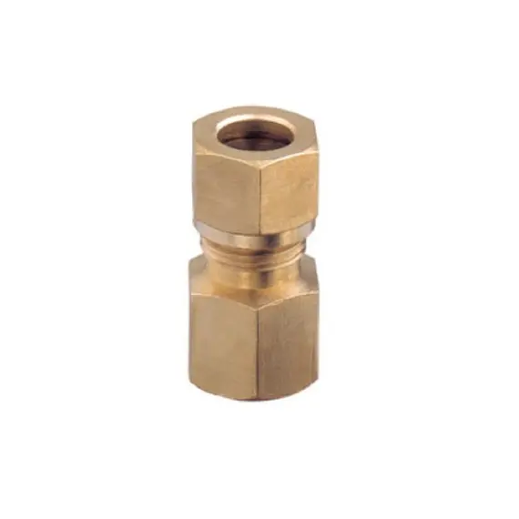 Brass Female Straight Fitting - 1/2"x14mm