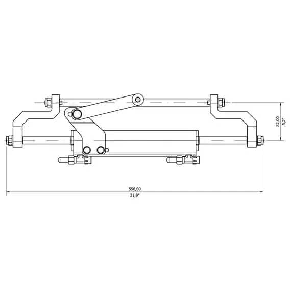 GF150BRT Universal Hydraulic Steering Kit, 3 image