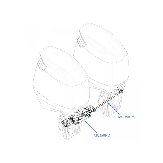 GF350HD Universal Hydraulic Steering Kit, 3 image GF350HD Universal Hydraulic Steering Kit, 3 image