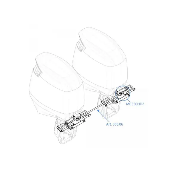 GF350HD2 Hydraulic Steering Kit, 3 image GF350HD2 Hydraulic Steering Kit, 3 image