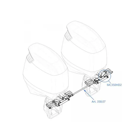 GF350HD2 Hydraulic Steering Kit, 4 image GF350HD2 Hydraulic Steering Kit, 4 image